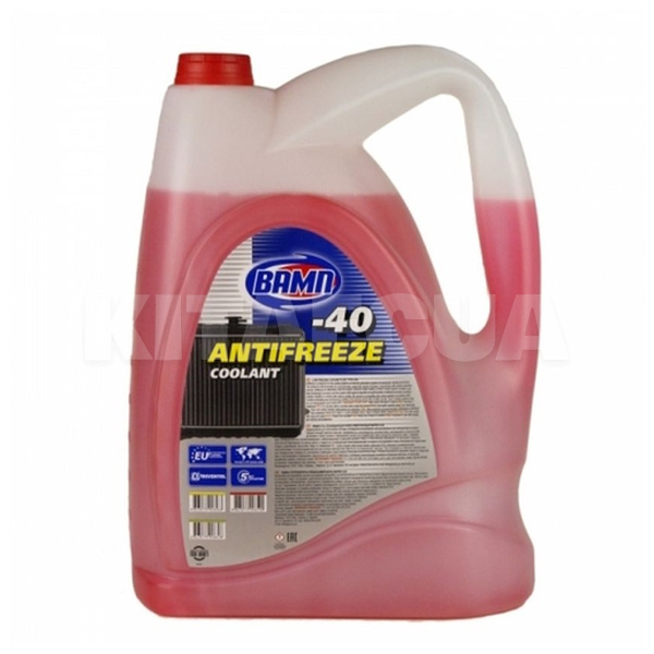 Антифриз красный 10л g12+ -40 °c ВАМП (5171)