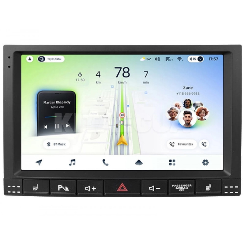 Штатная магнитола CC4L 4+64 Gb 9" Volkswagen Touareg GP 2002-2010 (F2) Teyes (72324)
