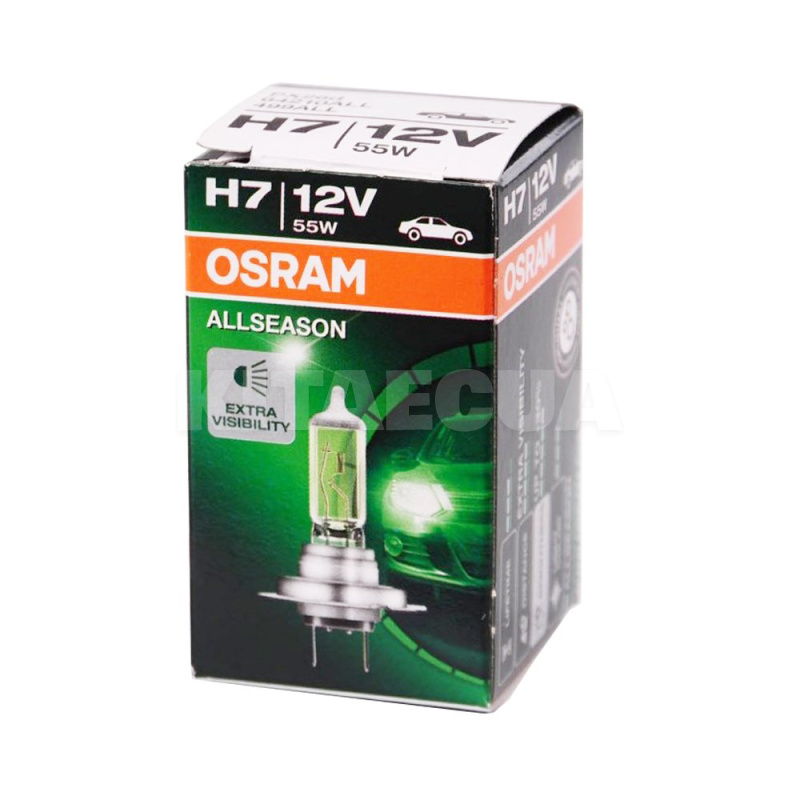 Галогенная лампа H7 55W 12V AllSeason Super Osram (64210ALL-FS) - 2
