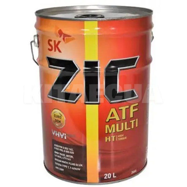 Масло трансмиссионное синтетическое 20л ATF MULTI HT ZIC (192664)