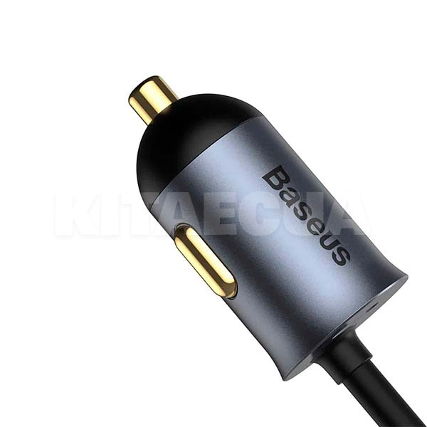 автомобільний зарядний пристрій 3 usb + 2C gray BASEUS (CCBT-A0G-BASEUS) - 5