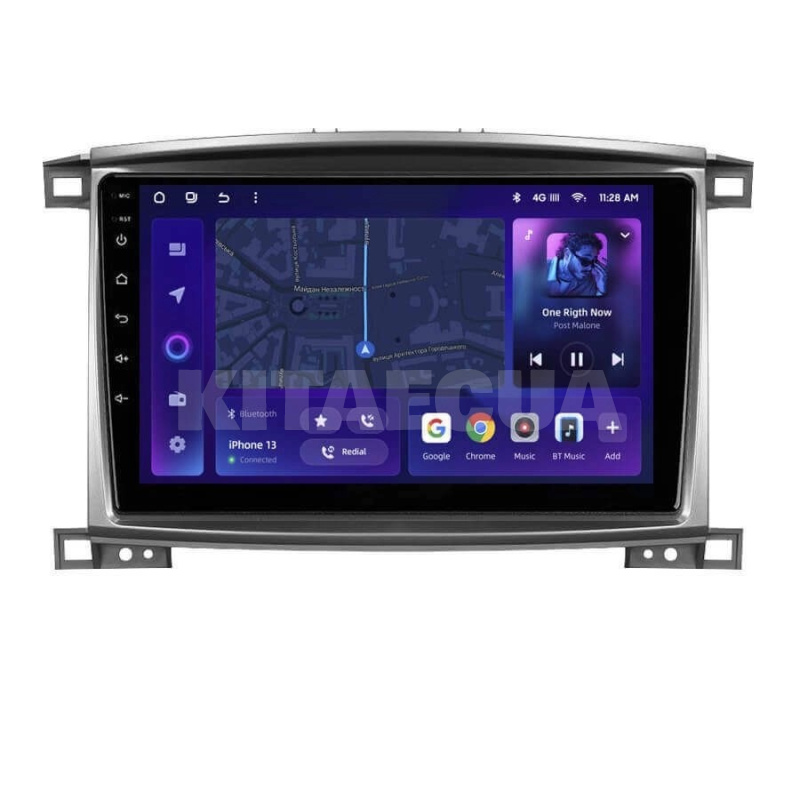 Штатная магнитола MOSS M3 4+32 ГБ 10" Toyota Land Cruiser LC 100-B 2002-2007 (C) AMS (50917)