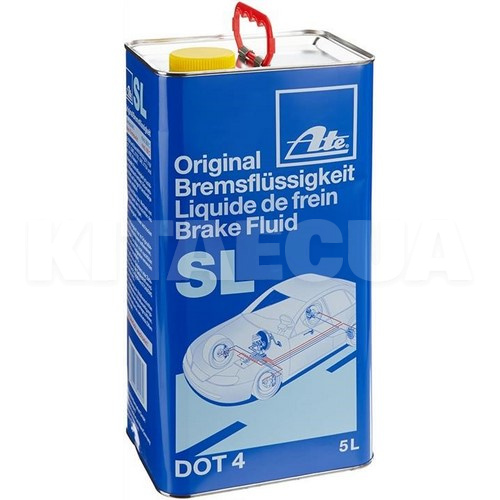 Гальмівна рідина 5л DOT4 Brake Fluid SL ATE (03.9901-5803.2)