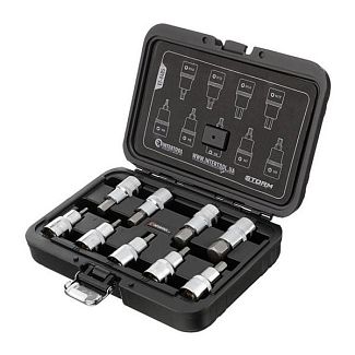 Набор бит TORX S2 1/2" T20-T60,100мм Intertool