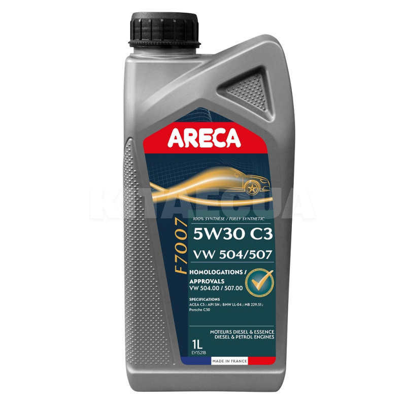 Масло моторне синтетичне 1л 5W-30 F7007 ARECA (050895)
