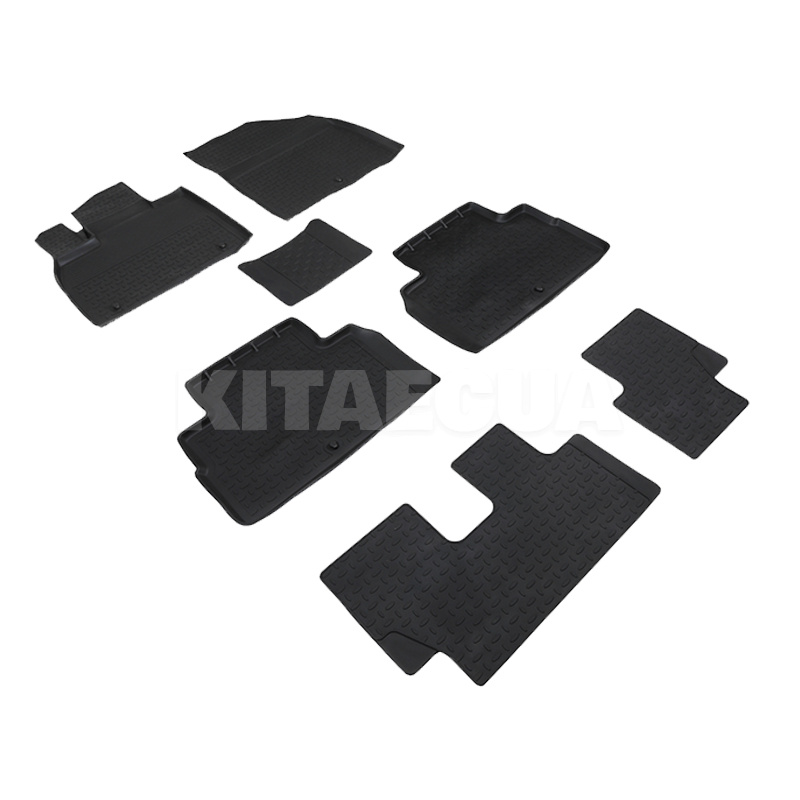 Гумові килимки в салон Kia Telluride (2019-н.в.) HK кліпси Stingray (1009424)