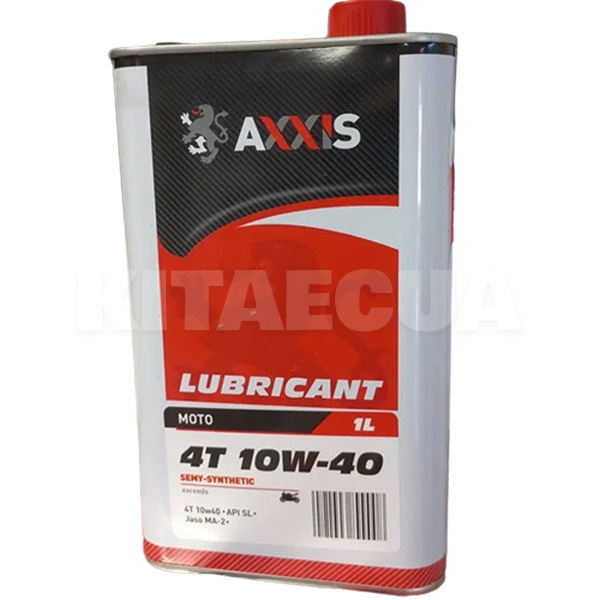 Масло моторное полусинтетическое 1л 10W-40 MOTO 4T AXXIS (AX-2054)