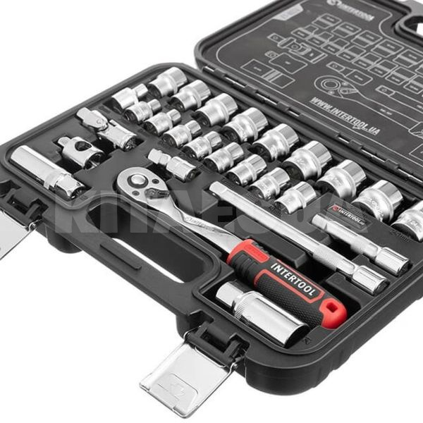 Набор инструментов 3/8" 26 предметов Intertool (ET-8026) - 2