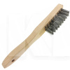 Щітка з металу 4-рядна сталева з деревяною ручкою YATO (YT-6358)