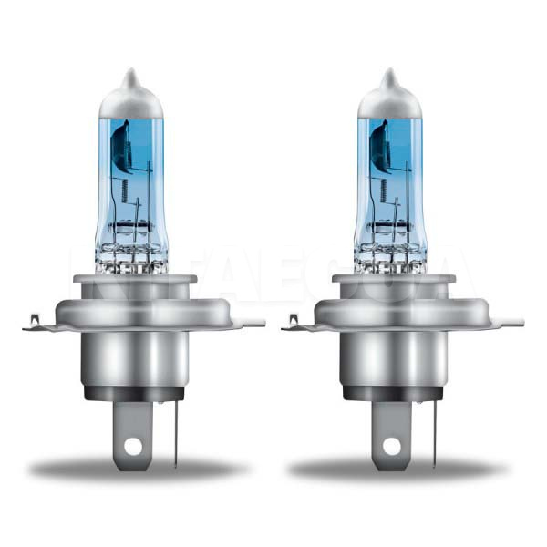 Галогенні лампи H4 60W 12V Cool Blue +100% комплект Osram (64193CBN-HCB) - 2