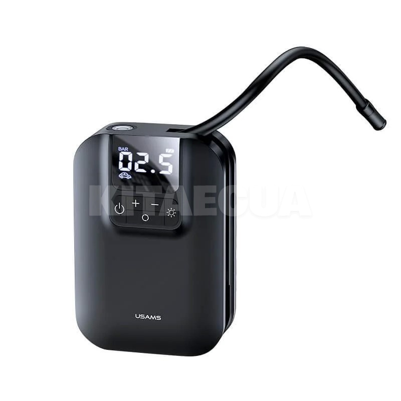 Компрессор автомобильный US-ZB215 Mini Car Air Pump 5000mAh 1 Вт 3.5 атм чорный USAMS (CQBZB21501)