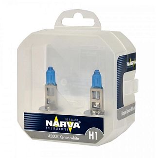 Галогенная лампа H1 55W 12V RANGE POWER WHITE комплект NARVA