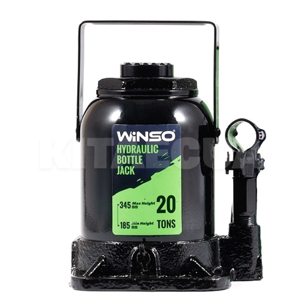 Домкрат гидравлический бутылочный до 20т (185мм-345мм) картонная упаковка Winso (170230)