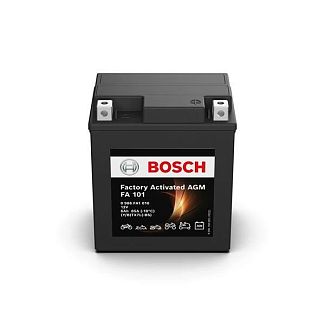 Мото аккумулятор FA 101 6Ач 85А "+" справа BOSCH