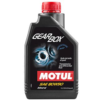 Олія трансмісійна мінеральна 1л 80W-90 GL-4/GL-5 GearBox MOTUL