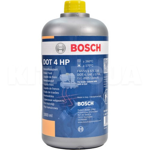 Гальмівна рідина 1л DOT4 BOSCH (BO 1987479113)