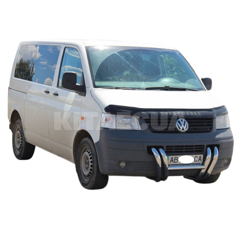 Кенгурятник ST006-03 Volkswagen T5 Transporter 2003-2010 нержавеющая сталь ноздри CAN (dug658439) - 2