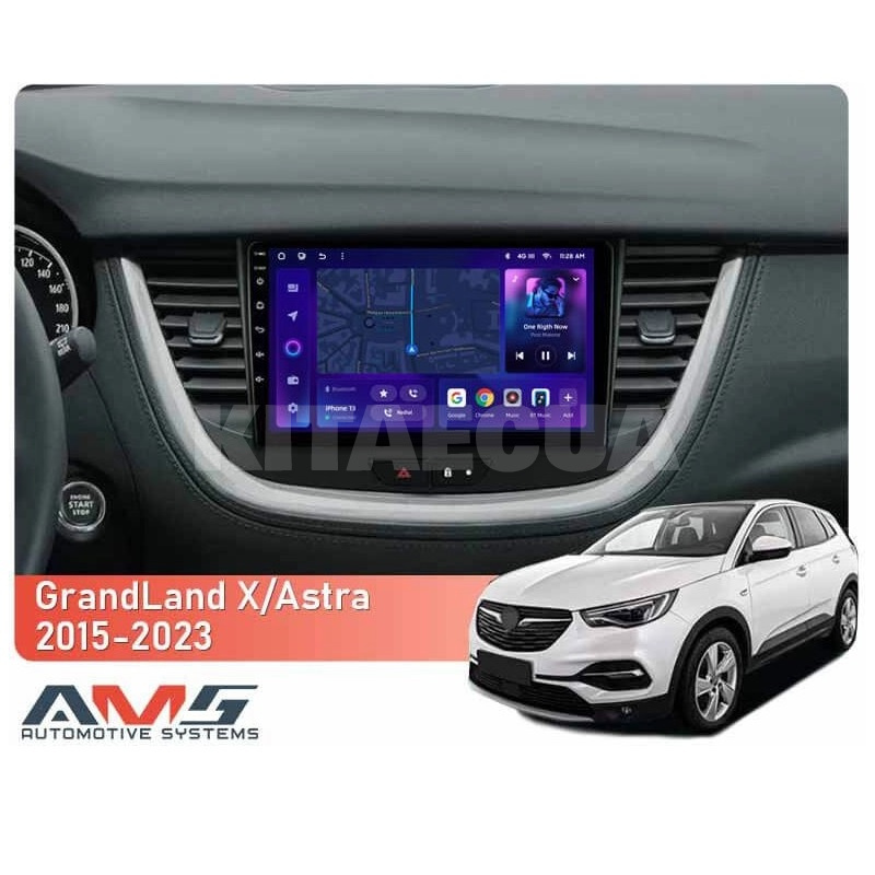 Штатна магнітола MOSS M3 4+32 ГБ 9" Opel GrandLand X 2017-2023 AMS (50599) - 2