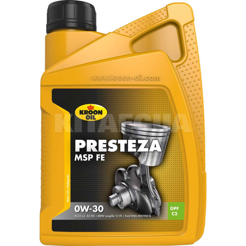 Масло моторное синтетическое 1л 0W-30 Presteza MSP FE KROON OIL (KL 37319)