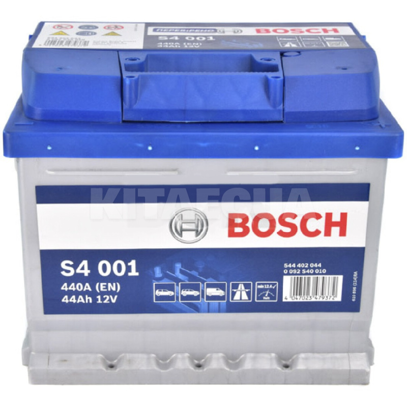 Аккумулятор автомобильный S4 001 44Ач 440А "+" справа Bosch (0092S40010)