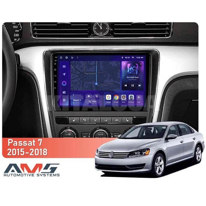 Штатна магнітола MOSS M3 4+32 ГБ 9" Volkswagen Passat 7 B7 2015-2018 (F1) AMS (50754) - 2