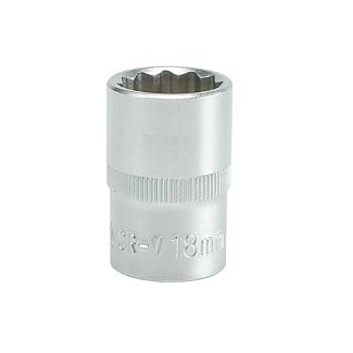 Головка торцевая 12-гранная 18 мм 1/2" 38 мм YATO