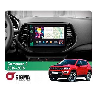 Штатна магнітола PRO 10464 4+64 Gb 10 Jeep Compass 2 MP 2016-2018 SIGMA4car