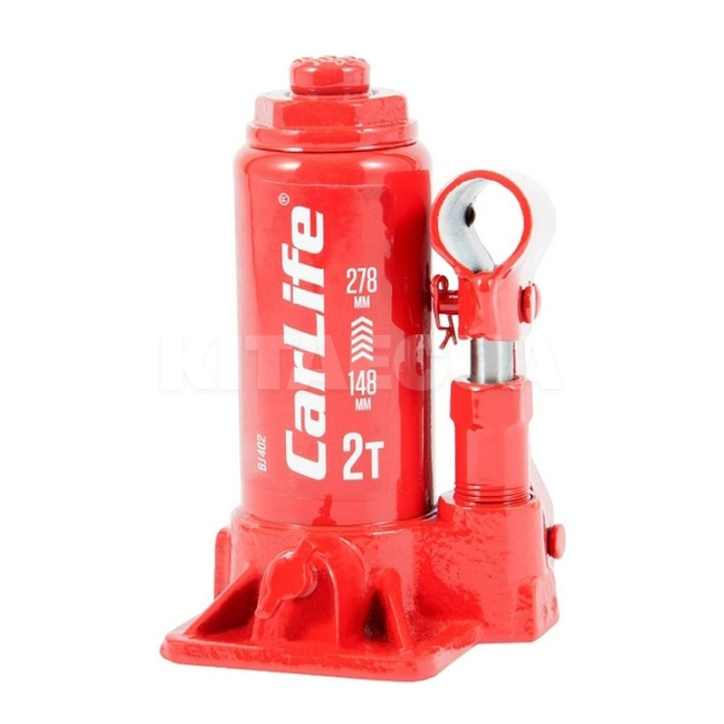 Домкрат гидравлический бутылочный 2т (148мм-278мм) CARLIFE (BJ402) - 2