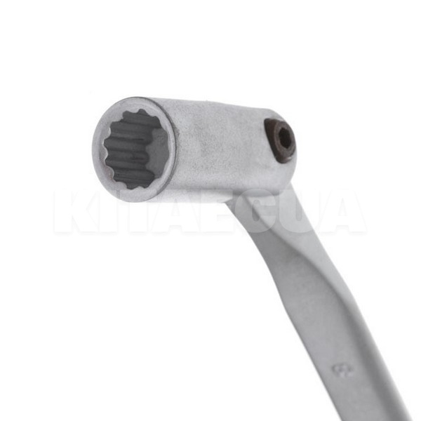 Ключ рожково-накидний 8 мм 12-гранний Cr-V з шарніром Intertool (XT-1408) - 3