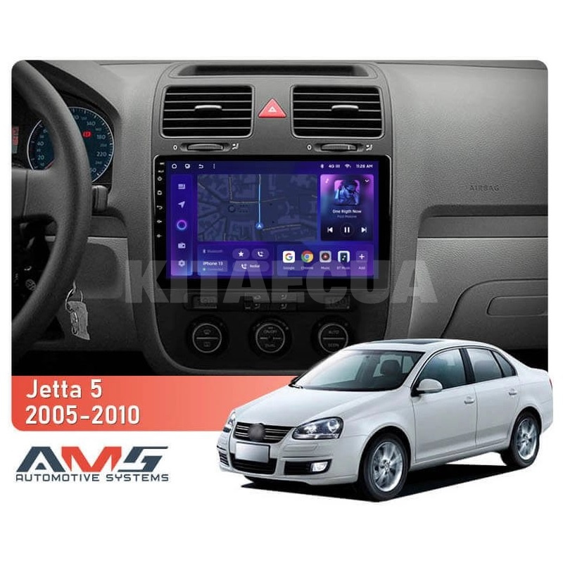 Штатна магнітола MOSS M3 4+32 ГБ 10" Volkswagen Jetta 5 2005-2010 (F2) AMS (50931) - 2