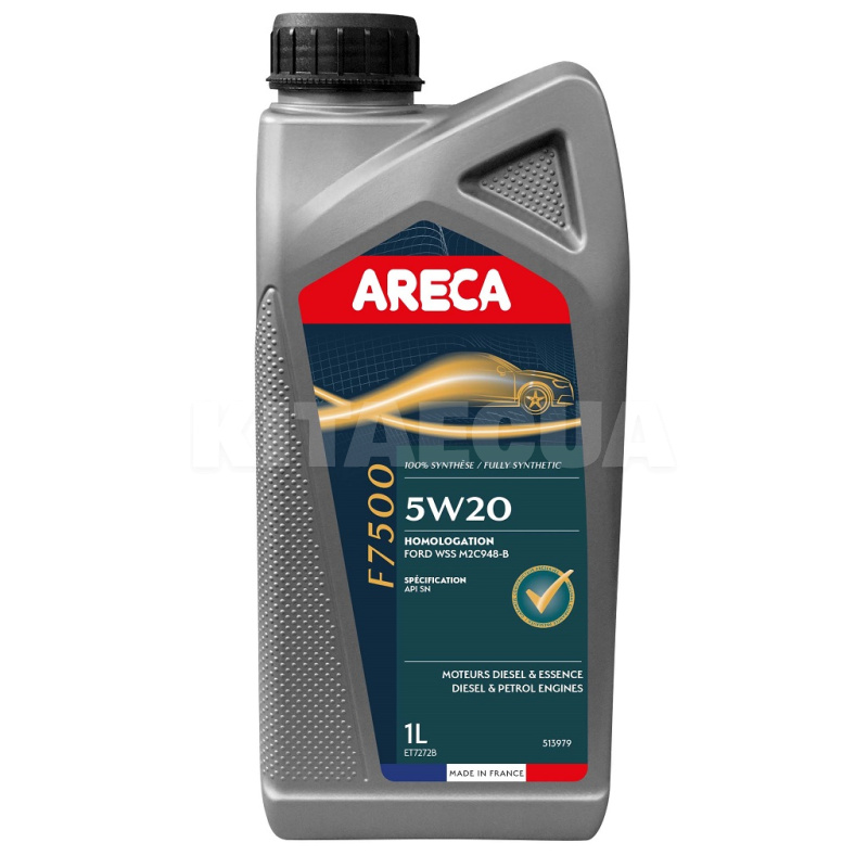 Масло моторное синтетическое 1л 5W-20 F7500 ARECA (051397)