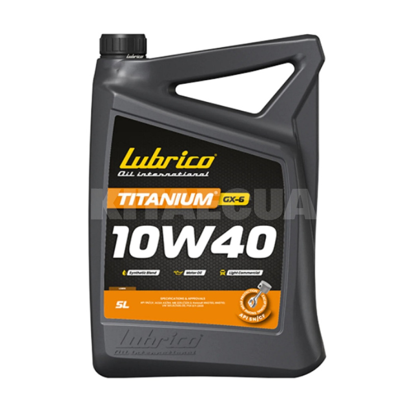 Масло моторное синтетическое 5л 10W-40 TITANIUM GX-6 LUBRICO (L-5605-10100050)