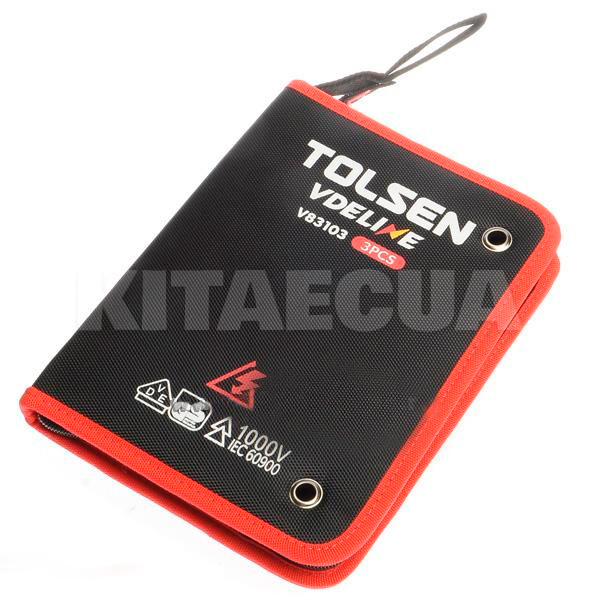 Набор диэлектрических плоскогубцев 3шт VDE Premium TOLSEN (V83103) - 2