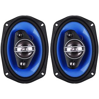 Динаміки коаксіальні 5-ти смугові 6x9" (15х23 см) 600 Вт чорно-сині (2 шт) TS-A6948 