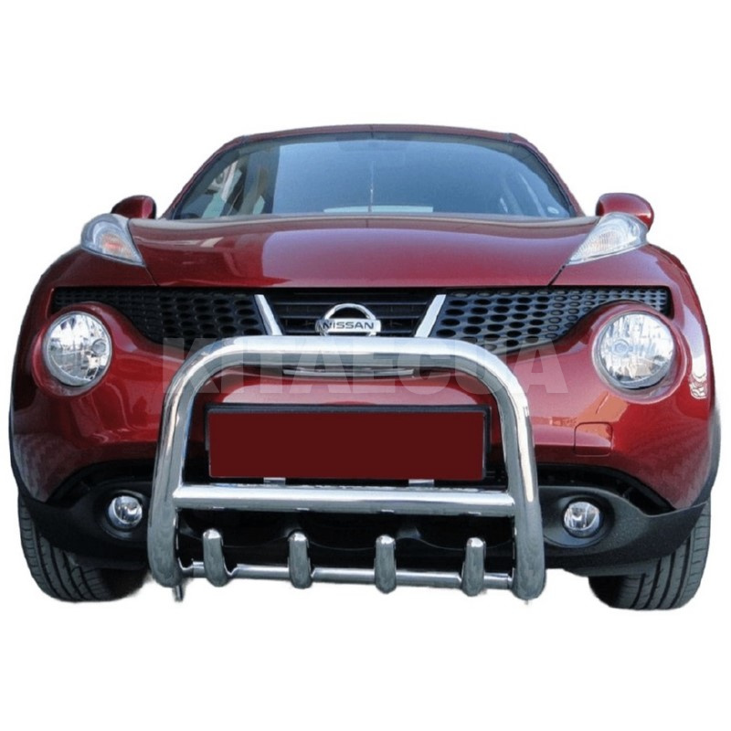 Кенгурятник QT006 Nissan Juke 2010-2019 нержавеющая сталь CAN (dd22607) - 2