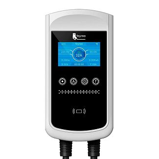 Зарядка для электромобиля GB/T AC 7.4 кВт 32A1-фаза Pisces-DLB Wi-Fi FEYREE