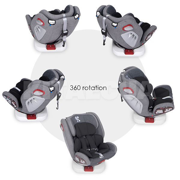 Автокресло детское Roto Isofix Grey 0-36 кг Lorelli (10071272110) - 3