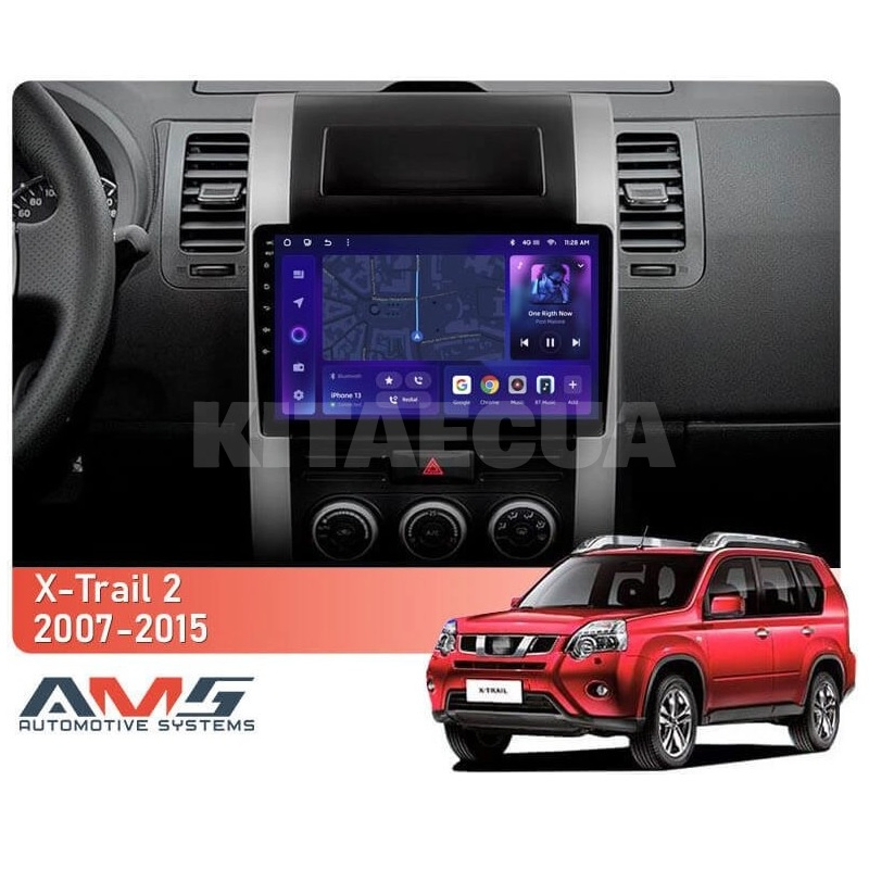 Штатна магнітола MOSS M3 4+32 ГБ 10" Nissan X-Trail 2 T31 2007-2015 AMS (50858) - 2