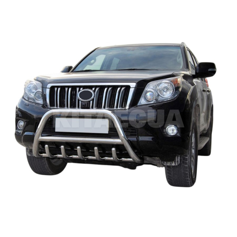 Кенгурятник WT003 Toyota Land Cruiser Prado 150 нержавеющая сталь CAN (dug720257) - 4
