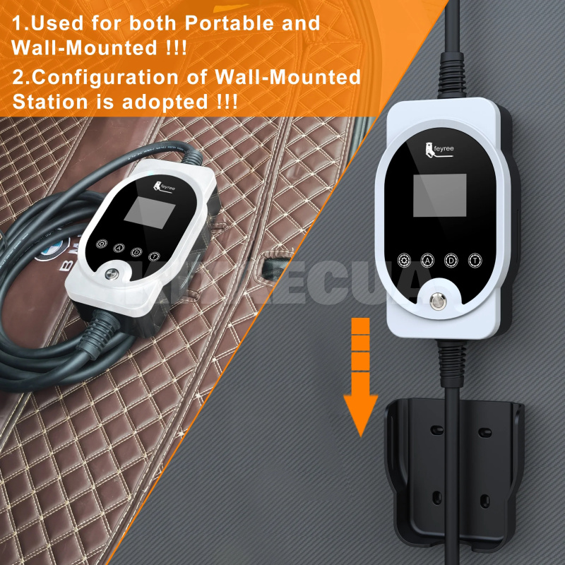 Зарядка Volkswagen ID.4 7.4 кВт 32A 1-фаза GB/T AC (китайское авто) Wi-Fi Master FEYREE (FY7-32-1PH-GB/T-M8) - 2