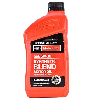Масло моторное полусинтетическое 1л 5W-30 Synthetic Blend Motorcraft