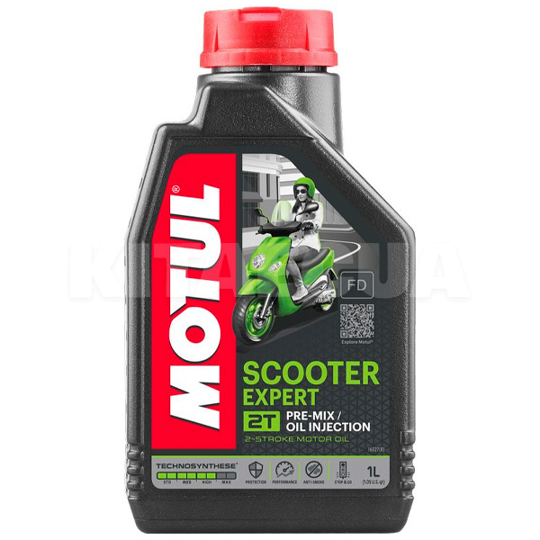 Масло моторное полусинтетическое 1л SCOOTER EXPERT 2T MOTUL (831801)