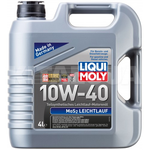 Масло моторное полусинтетическое 4л 10W-40 Mos2 Leichtlauf LIQUI MOLY (1917-LIQUI MOLY)