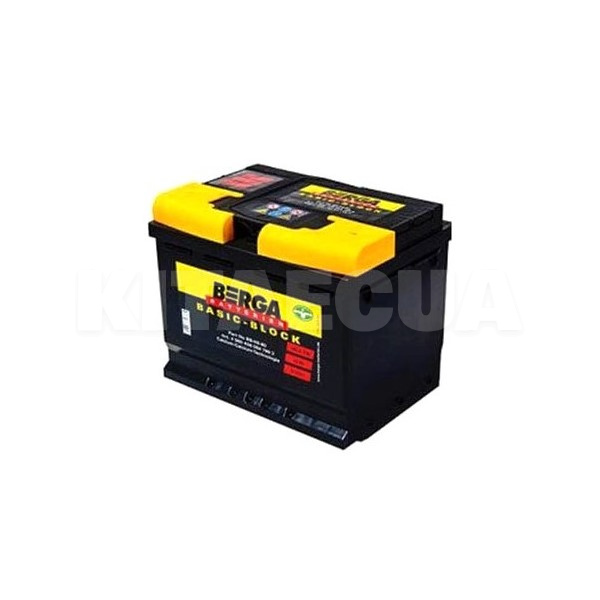 Аккумулятор автомобильный 52Ач 470А "+" справа BERGA (552400047)