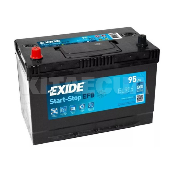 Акумулятор автомобільний 95Ач 800А "+" зліва EXIDE (EL955)