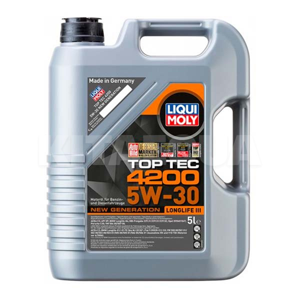 Масло моторное синтетическое 5л 5W-30 Top Tec 4200 LIQUI MOLY (8973)