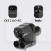 Переходник 250 кВт 250А ССS2 (cтанция) - Type Tesla (американское авто) + Type 2 OLINK на TESLA (CCS2-TESLA DC+AC)