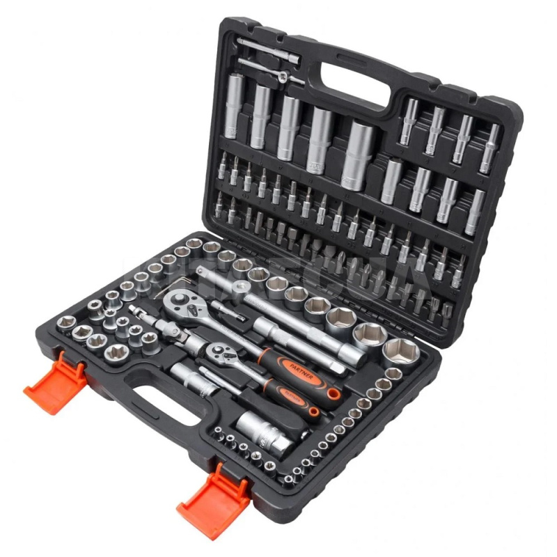 Набор инструментов 1/2" 1/4" 108 предметов PARTNER (PA-41082-5)