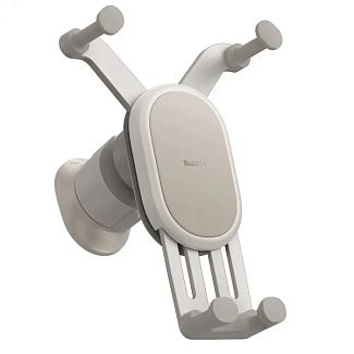 Держатель атомобильный с беспроводной зарядкой с зажимом 67-86 мм черный 15W BASEUS