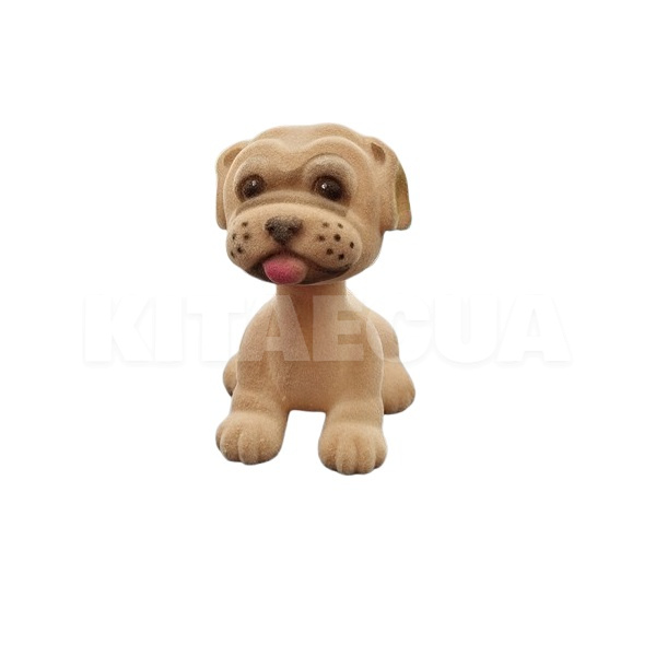 Игрушка на торпеду рыжая на пружине "Собака" 6.9x8.9x10 см (00000065757)